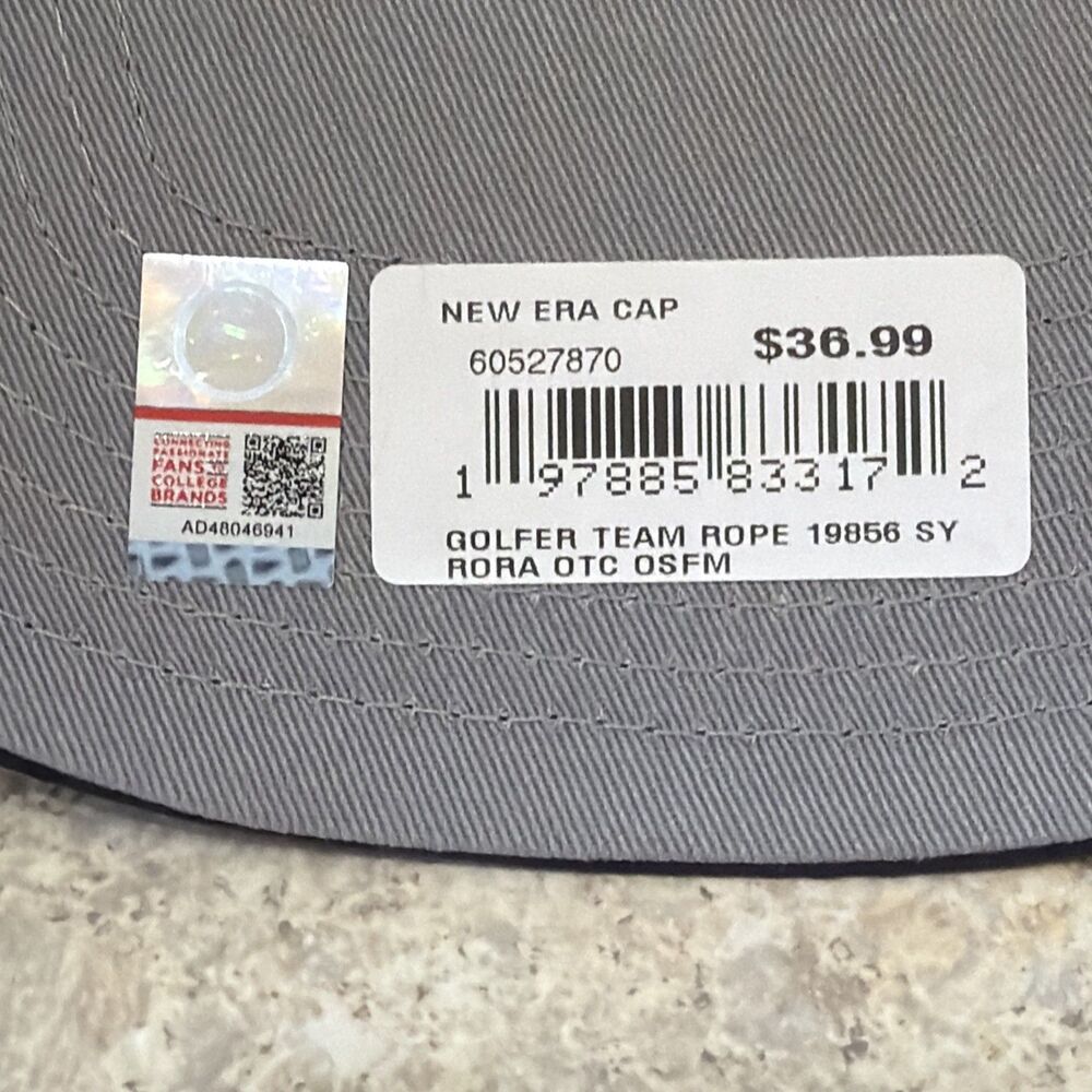 Syracuse Orangemen Hat NEra  "Team Roper" Poly Blend Snapback Cap "The Golfer" - Picture 5 of 7